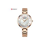 (9051 blanco rosa) Relojes de pareja Curren 2020 Marca de lujo Cronógrafo Relojes de pulsera masculinos