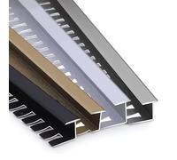90cm Aluminum Transition Strip for Joining Floor Gaps, Tile to Laminate Edge Trim, Bendable Decorative Cover Strips(Silver,13-15mm)