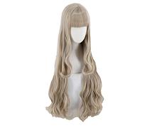 90cm DARLING in the FRANXX KOKORO Cosplay Wig Long Wavy Blonde Synthetic Hair Wigs For Women + Wig Cap