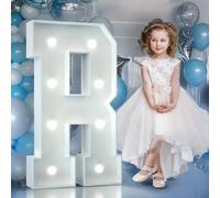 90cm Letras Luminosas Decoración Cumpleaños Bautizo Fiesta, Cumpleaños Feliz Letras Decorativas, Letras LED Aniversario de Boda, La Fiesta de las Letras, Letras Luminosas Grandes, Letra R