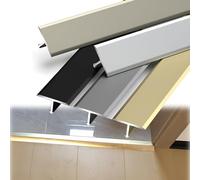 90cm Perfil De Transición Moldura En T - Barra De Transición Autoadhesivo - Tira De Transición De Piso - Impermeable Cubrecantos/Tira De Tapicería(Champagne,1.5cm/0.59in)