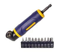 90degree Angles Drill Attachment Adapter with 10pcs Drill Bit & 10Slot Base for Easy Access in Hard to Reach Locations Adapter