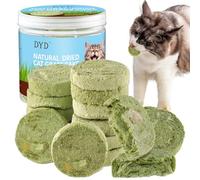 90g Hierba Gatera para Gatos Liofilizado Golosinas para Gatos, Snack Nutritivo de Hierba para Gatos, Ayuda a Expulsar Las Bolas de Pelo, Protege el EstóMago y los Intestinos del Gato