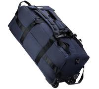 90L Mochila de Viaje con Ruedas Bolsa de Viaje con Ruedas Bolsa de Lona Impermeable Grande Bolso de Mano Cabina Deportes Gimnasio Viaggio Camping Wheeled Duffel Travel Bag (Azul)