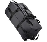 90L Mochila de Viaje con Ruedas Bolsa de Viaje con Ruedas Bolsa de Lona Impermeable Grande Bolso de Mano Cabina Deportes Gimnasio Viaggio Camping Wheeled Duffel Travel Bag (Gris)