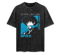 90S Anime Bebop Spike Spiegel Manga Unisex T-Shirt Top Black Mens tee M
