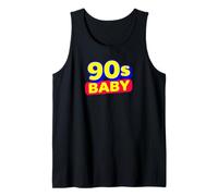 90s Baby Retro Vibes Bold Color Throwback Design Camiseta sin Mangas