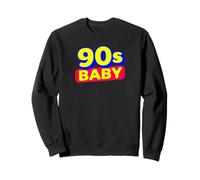 90s Baby Retro Vibes Bold Color Throwback Design Sudadera