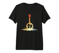 90s Banjo Drawing Bluegrass Band Camiseta Premium