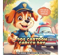 90s CARTOON CAREER DAY: Fun Animal Jobs Coloring Book for Kids
