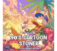 90s Cartoon Stoner Coloring Book: A Joyful Collection of 50 Creative Holiday Designs with a Nostalgic Twist - A Fun and Original Gift for Adults Who ... Christmas and Cozy Winter Evenings Indoor