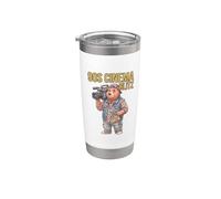 90s Cine Blitz Películas Buff Pop Nostalgia Cultura Humor Vaso térmico de acero inoxidable de doble pared