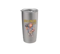 90s Cine Blitz Películas Buff Pop Nostalgia Cultura Humor Vaso térmico de acero inoxidable de doble pared
