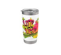90s HIP HOP OLD SCHOOL 90s HIPHOP GRAFFITI VIEJA ESCUELA 90 Vaso térmico de acero inoxidable de doble pared