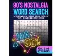 90's Nostalgia Word Search: A Throwback Puzzle Book Packed with Childhood Memories