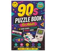 90s Puzzle Book for Adults: 60 Word Search, Crossword & Sudoku Games | Large Print Retro 1990s Brain Puzzles | 6x9 Inch, 120 Pages: Nostalgic Puzzles ... Music, Movies, TV Shows, Toys & Pop Culture