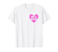 90's R&B Love Heart RNB Music Camiseta gráfica económica, Hombre, Blanco, L