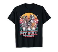 90s Vintage American Pit Bull Terrier Pittie Camiseta