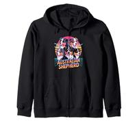90s Vintage Australian Shepherd Aussie Dog Sudadera con Capucha