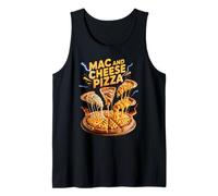 90s Vintage Mac And Cheese Pizza Slice Fast Food Pizzas Camiseta sin Mangas