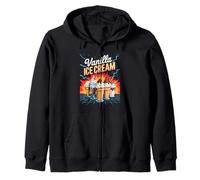 90s Vintage Vanilla Ice Cream Dessert Sudadera con Capucha