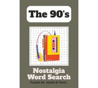 90s Word Search Puzzle Book for Adults: Nostalgic Word Find Puzzles about The 1990's featuring POP Culture TV Music Trends 6x9 inches Easy to Read ... 495 Words perfect for Holidays Camping