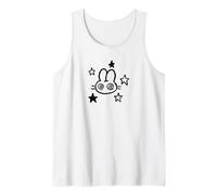 90s Y2K Conejo de liebre loca se confunde bajo estrellado Camiseta sin Mangas