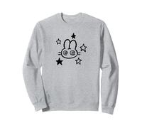 90s Y2K Conejo de liebre loca se confunde bajo estrellado Sudadera