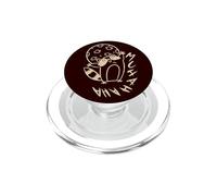 90s Y2K Creepy Raccoon Evil Laugh Under The Moon PopSockets PopGrip para MagSafe