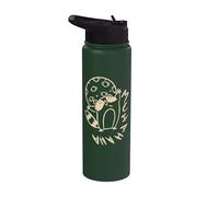 90s Y2K Creepy Raccoon Evil Laugh Under the Moon Stainless Steel Insulated Water Bottle