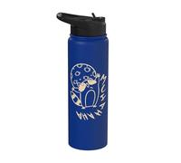 90s Y2K Creepy Raccoon Evil Laugh Under the Moon Stainless Steel Insulated Water Bottle