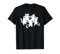 90s Y2K Cute Cats and Tomcats Bailando en un círculo Camiseta