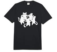 90s Y2K Cute Cats and Tomcats Bailando en un círculo Comfort Colors Adult Heavyweight T-Shirt