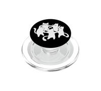 90s Y2K Cute Cats and Tomcats Bailando en un círculo PopSockets PopGrip para MagSafe