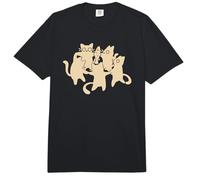 90s Y2K Cute Tomcats y Gatos Bailando Alrededor de un pez Comfort Colors Adult Heavyweight T-Shirt