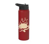 90s Y2K Lazy Chubby Tomcat Cat por Fish Bones Stargazing Stainless Steel Insulated Water Bottle