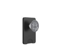 90s Y2K Lindo Gordito Gato Tomcat acostado sobre su Espalda PopSockets PopWallet para MagSafe