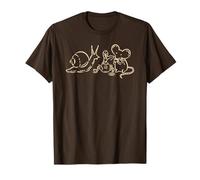 90s Y2K Tea Time con ratón Caracol y Gusano Camiseta