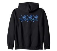 90s Y2K Tres lindos perros cachorros Pooch Mutt under Starry Sudadera con Capucha