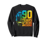 90th Birthday American Football 90 Years Old Man Woman Sudadera