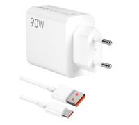 90W Cargador Rápido USB C para Xiaomi 15 Ultra, Poco X7 Pro, F6, 5G, HyperCharge Turbo, Cable Tipo C 6A 1 Metro, Cargador 90W para Xiaomi 14T, Redmi K80, Redmi Note 13, 12 Pro,Turbo 4 3