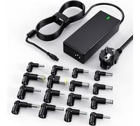 90W Cargador Universal Portatil para DELL, HP, Acer, ASUS, Lenovo, IBM, Toshiba, Samsung, Sony, Fujitsu, Gateway, Ultrabook, Chromebook Cable 19,5V alimentación Adaptador con 16 Puntas Charge