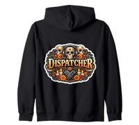 911 Despachador Día De Muertos Día De Los Muertos Mexicano Sudadera con Capucha