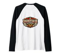 911 Despachador Día De Muertos Mexicano Día De Los Muertos Camiseta Manga Raglan