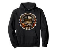 911 Dispatcher First Responder - Bandera de línea Amarilla Delgada para otoño Sudadera con Capucha