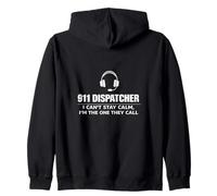 911 Dispatcher: No Puedo Mantener la Calma, es Divertido Sudadera con Capucha