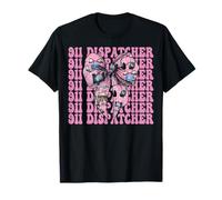 911 Dispatcher Operator Emergencia Chica Mamá Coqueta Arco Camiseta
