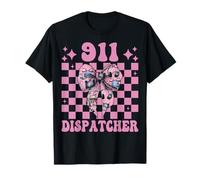 911 Dispatcher Operator Emergencia Chica Mamá Coqueta Arco Camiseta