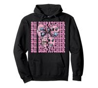 911 Dispatcher Operator Emergencia Chica Mamá Coqueta Arco Sudadera con Capucha