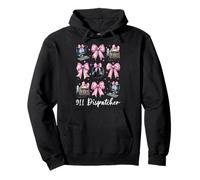 911 Dispatcher Operator Emergencia Chica Mamá Coqueta Arco Sudadera con Capucha